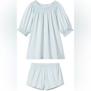 Lake pajamas short set with smocked neck
